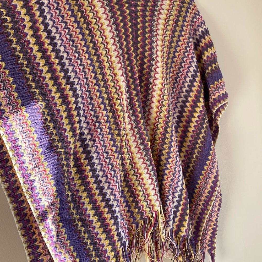 Missoni Chevron poncho/cover up/ Top - Picture 9 of 12
